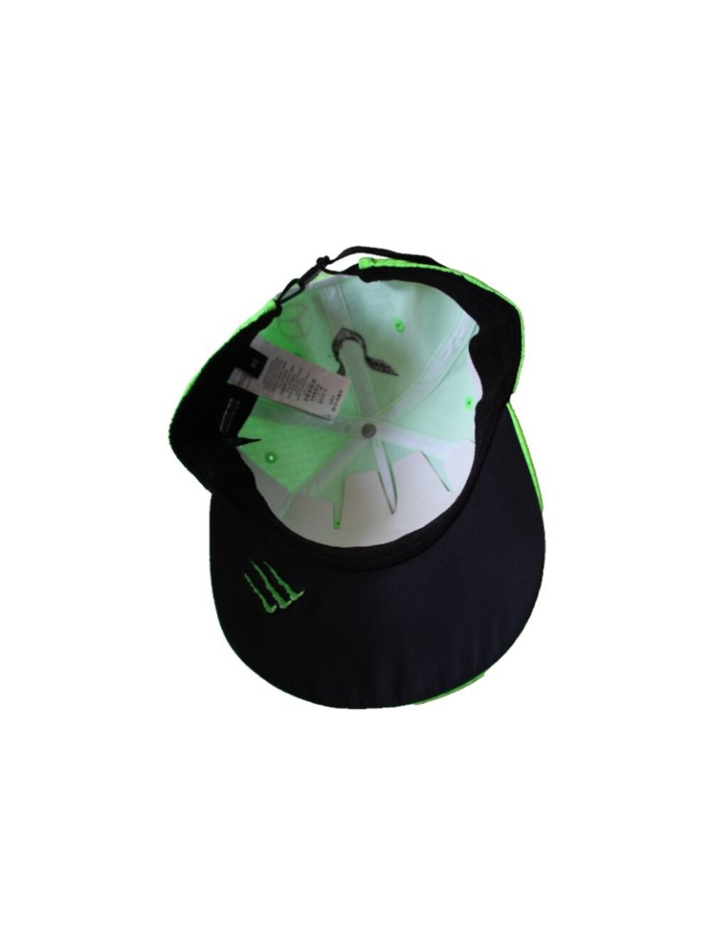 Mercedes Lewis Hamilton F1 Hat Neon Green Monster Energy Gran Turismo AMG Cap - Picture 6 of 8